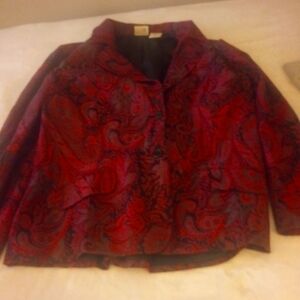 Covington Red Paisley Blazer